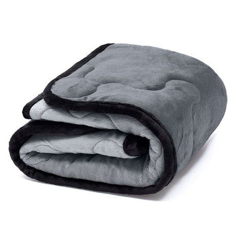 Edredom Plush para Pet Bouton Microfibra Flannel Dupla Face 80cm X 90cm Metal