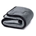 Ver imagem 1 de Edredom Plush para Pet Bouton Microfibra Flannel Dupla Face 80cm X 90cm Metal