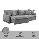 Ver imagem 5 de Sofá Cama Retrátil e Reclinável Leona 190 Cm Braço 15 Cm Meu Sofá Online