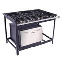 Ver imagem 1 de Fogão Industrial Venâncio Extra a Gás Glp 6 Bocas - 3 Simples 3 Duplas 30X30 com Forno e6 14804