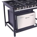 Ver imagem 4 de Fogão Industrial Venâncio Extra a Gás Glp 6 Bocas - 3 Simples 3 Duplas 30X30 com Forno e6 14804