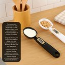 Ver imagem 5 de Colher Balança Dosadora Multifuncional Medidor Automático Alimentos 500g LCD Dieta Precisão