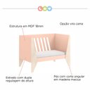 Ver imagem 5 de Berço Vira Cama Hope Rosa