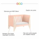 Ver imagem 5 de Berço Vira Cama Hope Rosa Baby