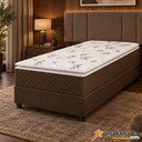Ver imagem 2 de Colchão Solteiro Umaflex Umaflex Molas Ensacadas Pillow Top Martino 88x188x25 - Suporta até 120kg Po