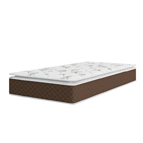 Colchão Solteiro UMAFLEX Umaflex Molas Ensacadas Pillow Top Martino 88x188x25 - Suporta Até 120kg Por Pessoa