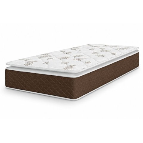 Colchão Solteiro Umaflex Umaflex Molas Ensacadas Pillow Top Martino 88x188x25 - Suporta até 120kg Po