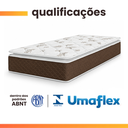 Ver imagem 5 de Colchão Solteiro Umaflex Umaflex Molas Ensacadas Pillow Top Martino 88x188x25 - Suporta até 120kg Po