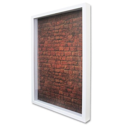 Quadro Cofre Porta Objetos Rolhas TaColado Moldura Branca