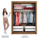 Ver imagem 5 de Guarda-roupa Solteiro Madesa Dallas Plus 2 Portas de Correr 4 Gavetas