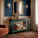 Ver imagem 2 de Aparador Manchester com Prateleira 81 X 132 X 45 Cm (a X L X P) - Cor Verde Musgo/imbuia Glazer