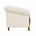 Ver imagem 6 de Poltrona Decorativa 121cm Pugle Bouclé Off White - Sallar Home