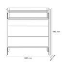 Ver imagem 3 de Jogo de Quarto Fantasia Guarda Roupa e Cômoda Branco - Qmovi