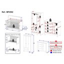 Ver imagem 4 de Quarto de Bebê Completo com Berço Americano 3 em 1 Dengo Multimóveis Mp4592 Branco/off White