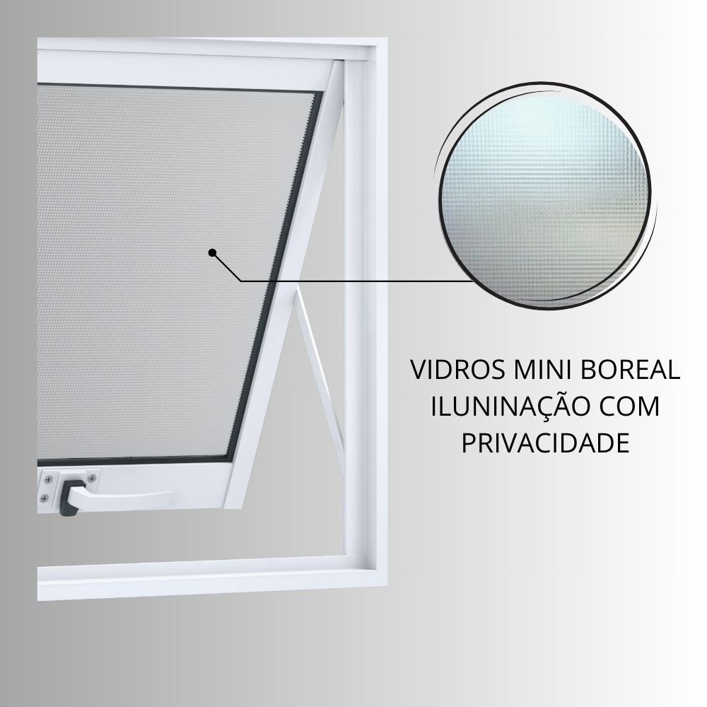 Janela de Aluminio Maxim-ar Duplo 60x118cm Lucasa Alumínios - 6