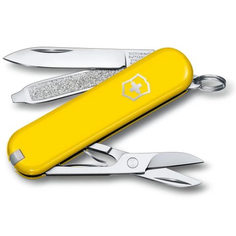 Canivete Suíço Victorinox Ref: 0.6223.8g Classic SD Colors Amarelo 7 Funções