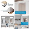 Guarda Roupa de Casal 100 % Mdf 3 Portas 4 Gavetas Zara Acp Móveis Branco - 4
