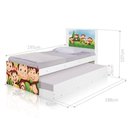 Ver imagem 2 de Bi Cama Juvenil Zap com Cabeceira Safari Macaquinhos