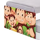 Ver imagem 4 de Bi Cama Juvenil Zap com Cabeceira Safari Macaquinhos