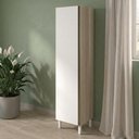 Ver imagem 2 de Paneleiro 1 Porta MDF 50x221 cm Kali 122291 Bianco Toq Branco Nicioli