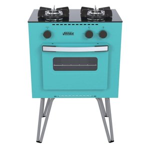 Fogão Portátil Venax Mini Cook 2 Bocas a Gás Verde