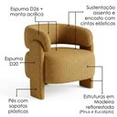 Ver imagem 4 de Poltrona Decorativa Lume Pes Madeira Linho Color Trend Tca 219 Moll