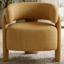 Ver imagem 2 de Poltrona Decorativa Lume Pes Madeira Linho Color Trend Tca 219 Moll
