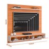 Painel Grande Para TV Até 60 Polegadas Carvalho Nobre Griz Ticiano Shop JM - 4