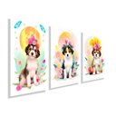 Ver imagem 1 de Kit Quadros Decorativos Infantil Animais Abstrato Kit133