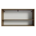 Ver imagem 7 de Armário Aéreo Cozinha 105cm 2 Portas 1 Nicho Rustic/Preto Emilly Madesa