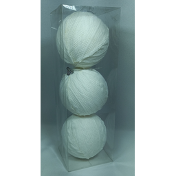 Jogo Com 3 Bolas Branca Tecido BD1241 - 1