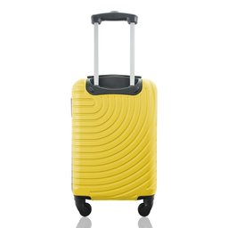 Mala de Bordo Viagem 10kg Rodas 360º Rígida Abs Cadeado Segredo Gladiador A7mb:amarelo - 3