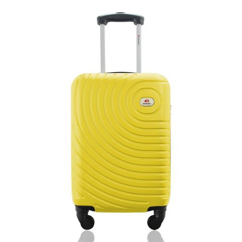Mala de Bordo Viagem 10kg Rodas 360º Rígida Abs Cadeado Segredo Gladiador A7mb:amarelo