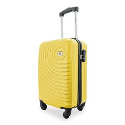 Mala de Bordo Viagem 10kg Rodas 360º Rígida Abs Cadeado Segredo Gladiador A7mb:amarelo - 2