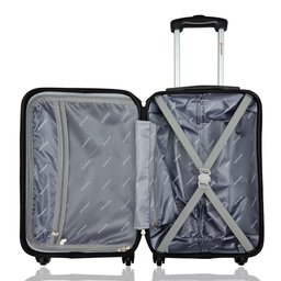 Mala de Bordo Viagem 10kg Rodas 360º Rígida Abs Cadeado Segredo Gladiador A7mb:amarelo - 4