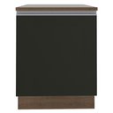 Ver imagem 3 de Balcão Armário de Cozinha 60 cm 1 Porta Rustic/Preto Glamy Madesa