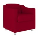 Ver imagem 5 de Kit 02 Poltronas Tilla Recepção Consultório Suede Balaqui Cor:vermelho
