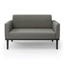 Ver imagem 6 de Poltrona Namoradeira Decorativa Isabella Pés Fixo em Madeira Preto Suede Grafite G19 - Gran Belo