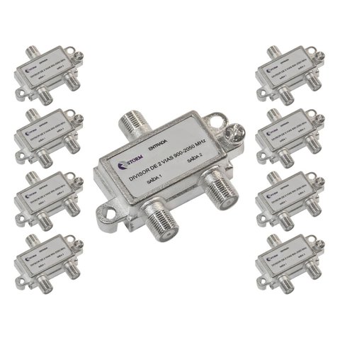 Divisor de Antena 1x2 5-2400mhz Satelite Storm 10 Unidades