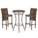 Ver imagem 1 de Mesa Bistro e 2 Banquetas Roma Marrom Corda Náutica 11 Trama Original