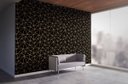 Ver imagem 2 de Papel de Parede Adesivo Preto e Dourado Minimalista 2,80m