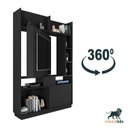 Ver imagem 5 de Estante Home para TV até 50 Polegadas 4 Nichos Suporte Pivotante Divisor de Ambientes Versus Espress
