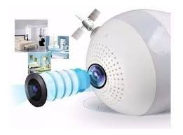 Lampada Camera Wi-fi Led V380 Panoramica Bivolt E27 - 3