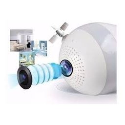 Lampada Camera Wi-fi Led V380 Panoramica Bivolt E27 - 3