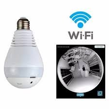 Lampada Camera Wi-fi Led V380 Panoramica Bivolt E27 - 2