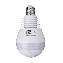 Lampada Camera Wi-fi Led V380 Panoramica Bivolt E27 - 1