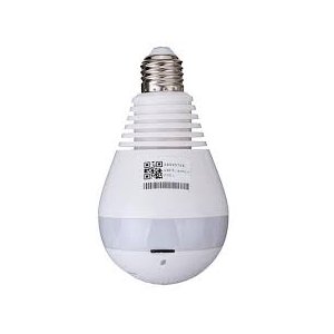 Lampada Camera Wi-fi Led V380 Panoramica Bivolt E27