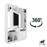 Estante Home para TV até 50 Polegadas 4 Nichos Suporte Pivotante Divisor de Ambientes Versus Espress - 5
