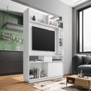 Ver imagem 1 de Estante Home para TV até 50 Polegadas 4 Nichos Suporte Pivotante Divisor de Ambientes Versus Espress