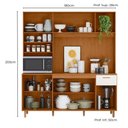 Ver imagem 5 de Kit Cozinha Núria 9 Portas 1 Gaveta MDF-MDP 180cm Amadeirado Pallazio